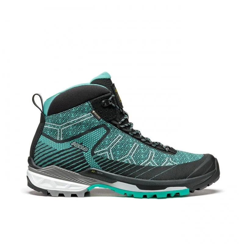 Bota senderismo mujer Asolo FALCON EVO JAQUARD GV ML (NEGRO/VERDE ÁQUA)