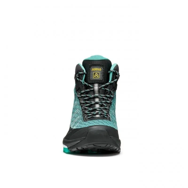 Bota senderismo mujer Asolo FALCON EVO JAQUARD GV ML (NEGRO/VERDE ÁQUA)
