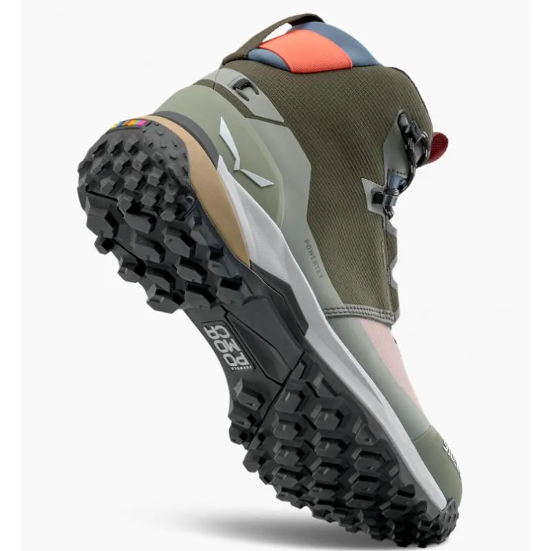 Botas altas de montaña Salewa PUEZ MID PTX (Dark olive shadow) Mujer