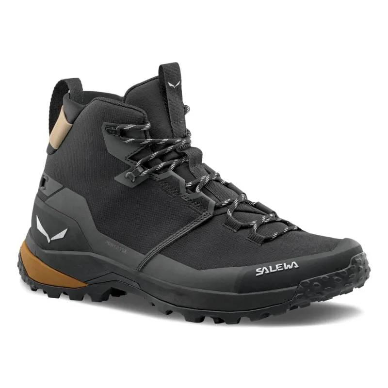 Botas altas de montaña Salewa PUEZ MID PTX (Negro/Negro) Hombre