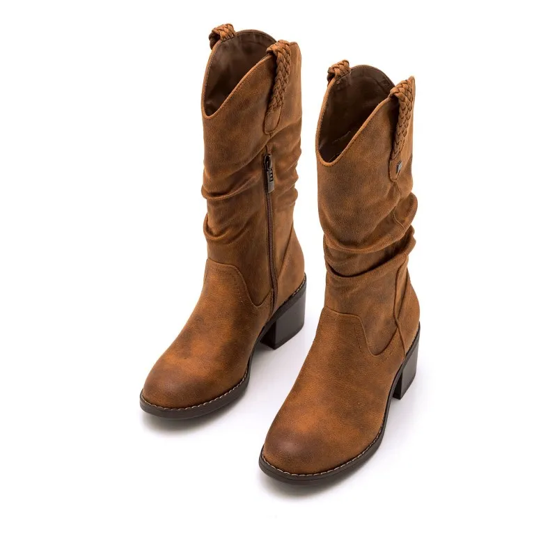 Botas Casual de Mujer MTNG PERSEA H Marron 52992