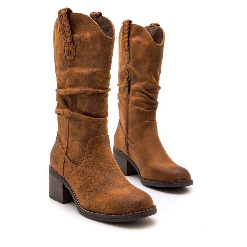 Botas Casual de Mujer MTNG PERSEA H Marron 52992