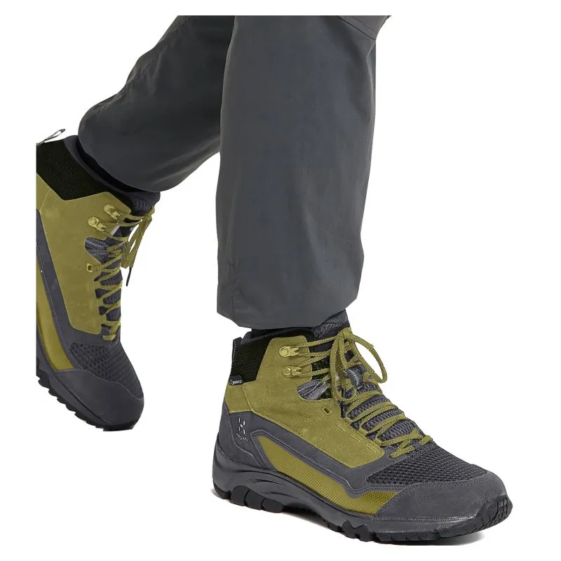 Botas de montaña HAGLÖFS Skuta Mid Proof Eco para hombre (magnetita/verde oliva)