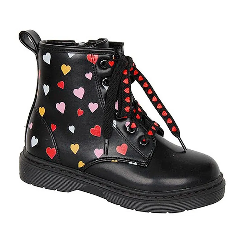 Botas niña militar