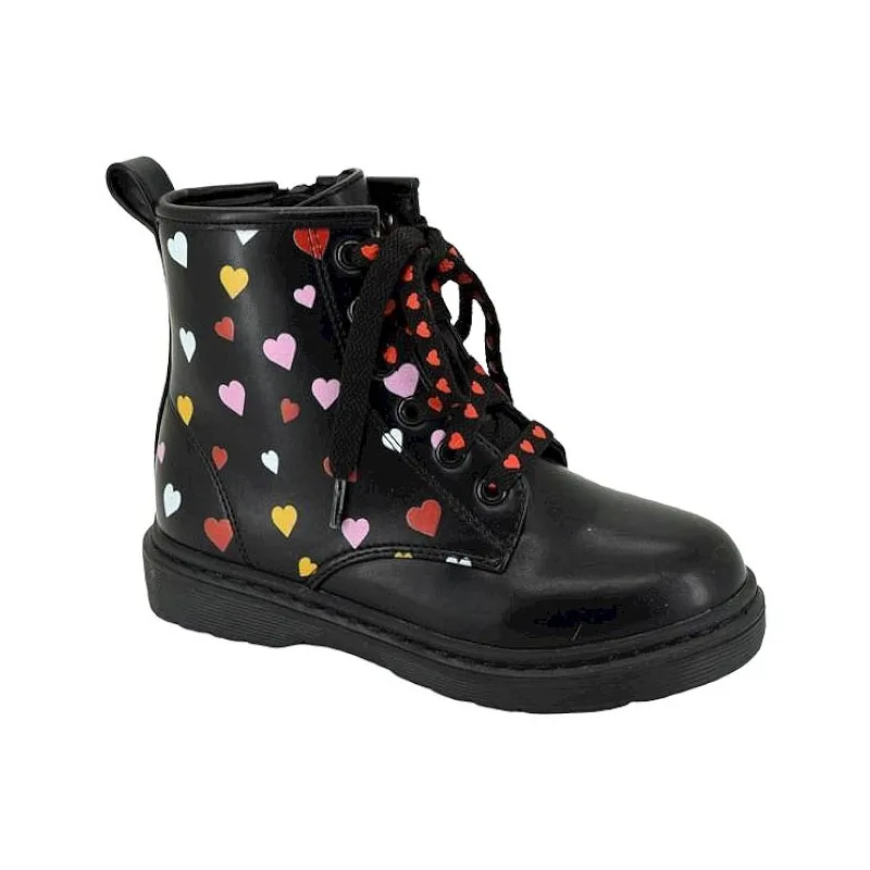 Botas niña militar