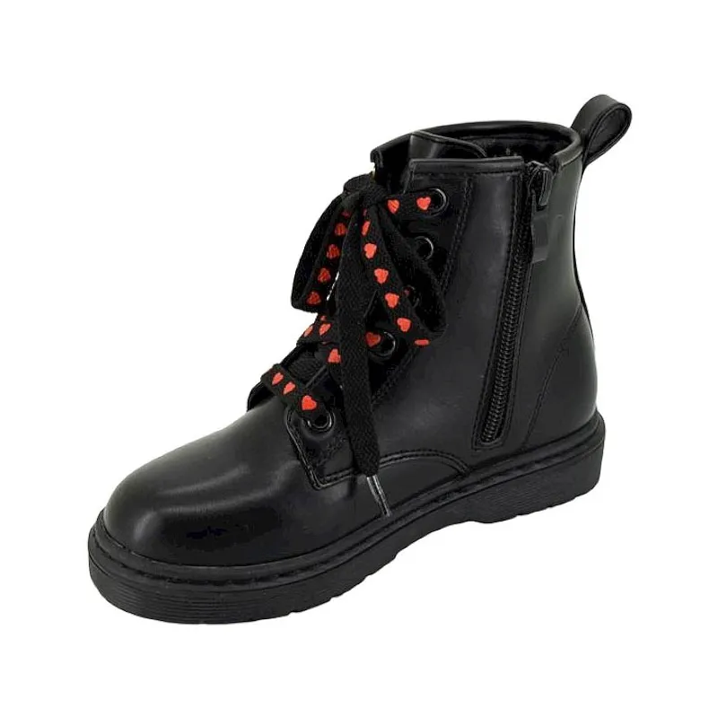 Botas niña militar