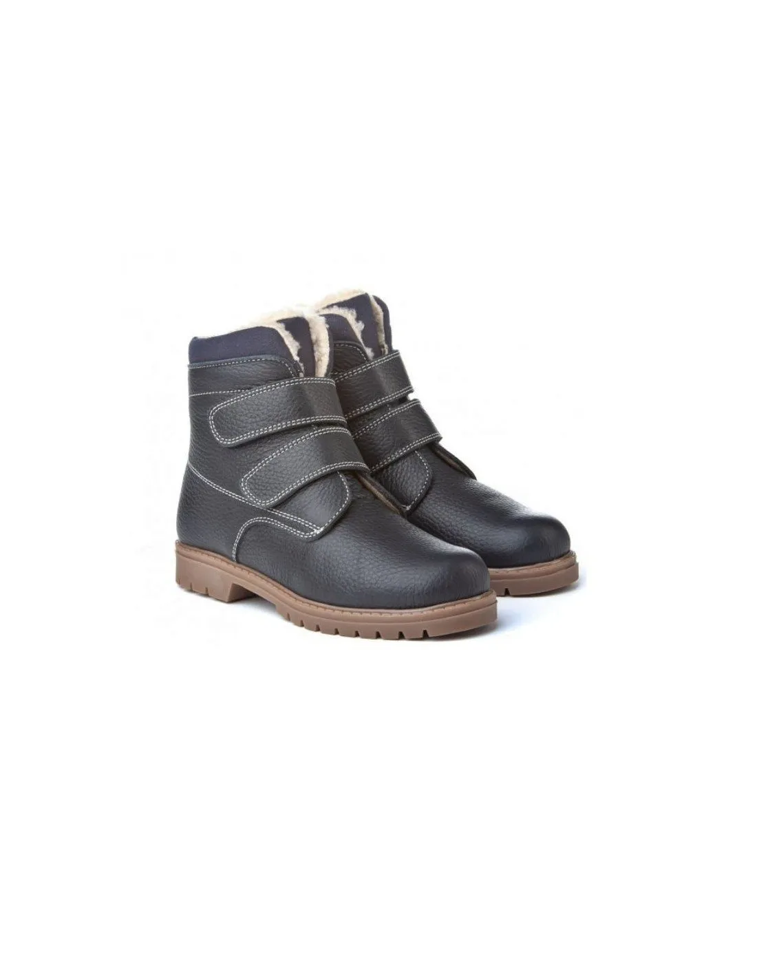 Botas safari piel marino velcro