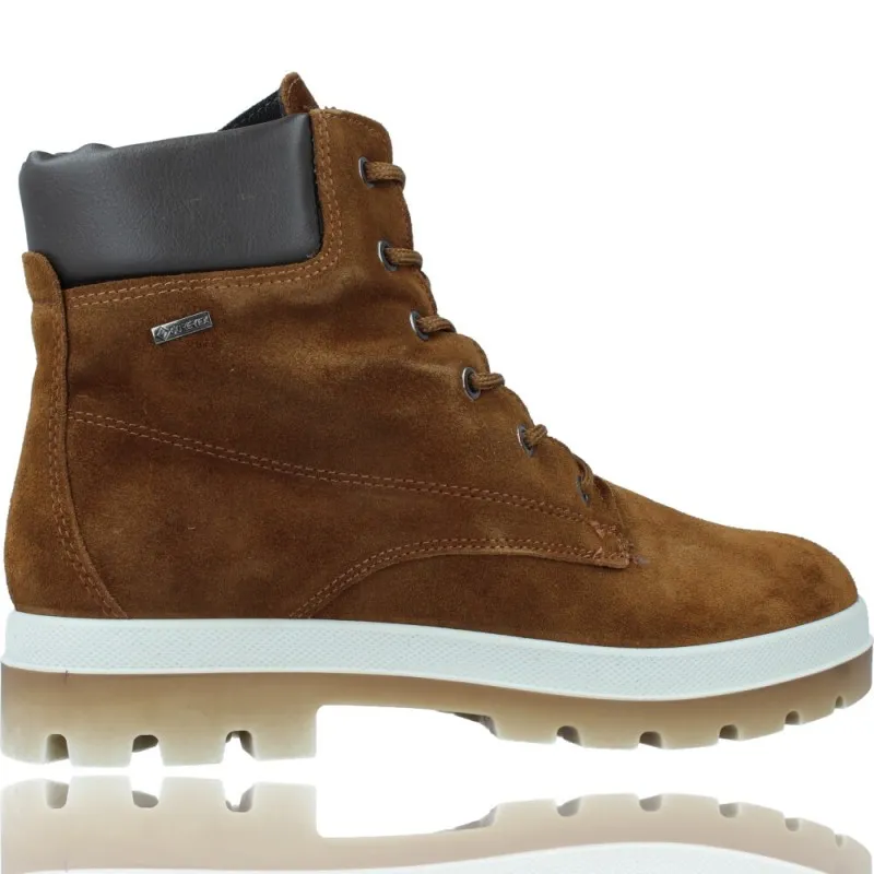 BOTINES CASUAL DE PIEL GORETEX GTX CON CORDONES PARA MUJER DE IGI&CO 81808