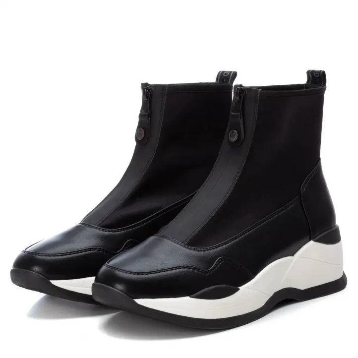 Botines Xti 140501 estilo calcetín con cremallera delantera