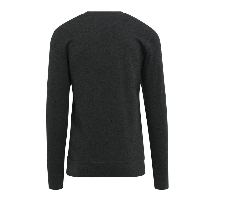 BUILD YOUR BRAND BY010  SUDADERA CUELLO REDONDO BY010  CHARCOAL