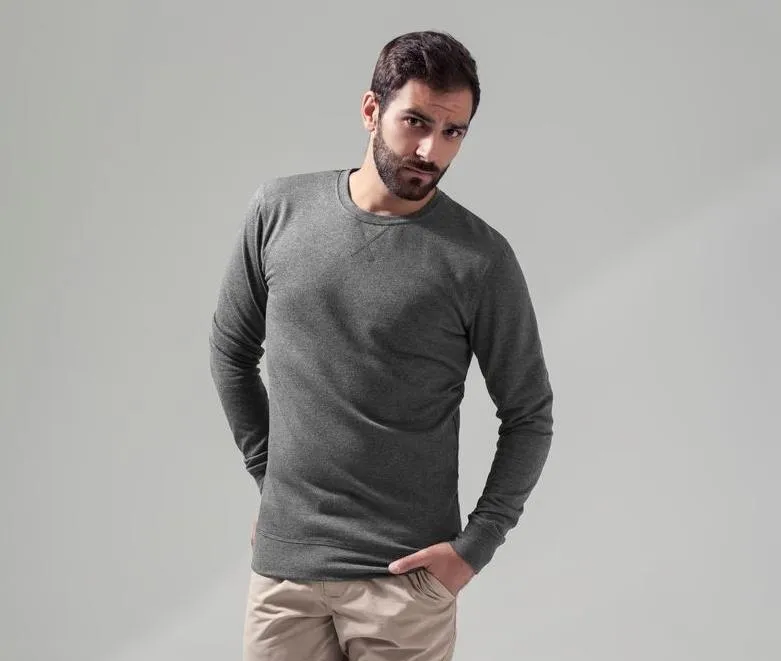 BUILD YOUR BRAND BY010  SUDADERA CUELLO REDONDO BY010  CHARCOAL