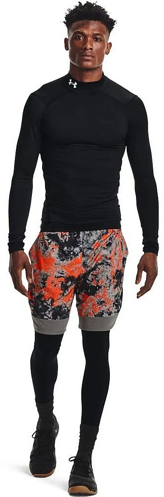 CAMISA UNDER ARMOUR COLDGEAR ARMOUR COMPRESSION MOCK LS  001/BLACK/WHITE  MEN´S