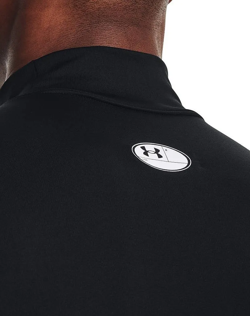 CAMISA UNDER ARMOUR COLDGEAR ARMOUR COMPRESSION MOCK LS  001/BLACK/WHITE  MEN´S