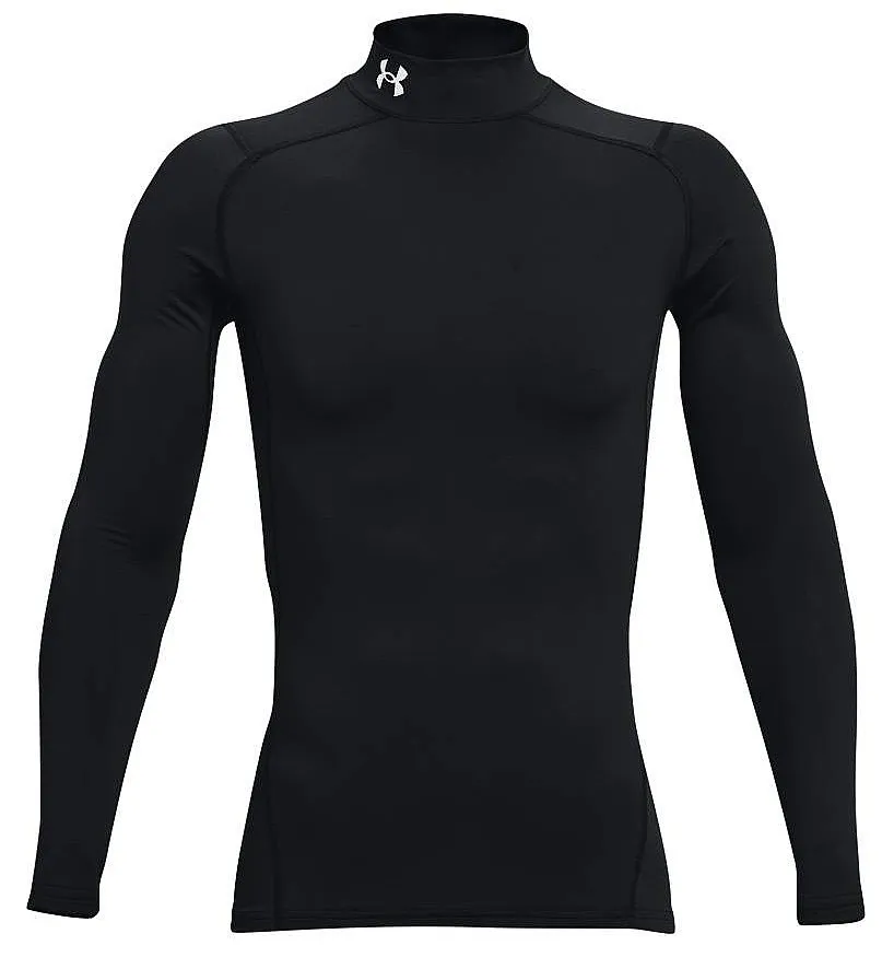 CAMISA UNDER ARMOUR COLDGEAR ARMOUR COMPRESSION MOCK LS  001/BLACK/WHITE  MEN´S