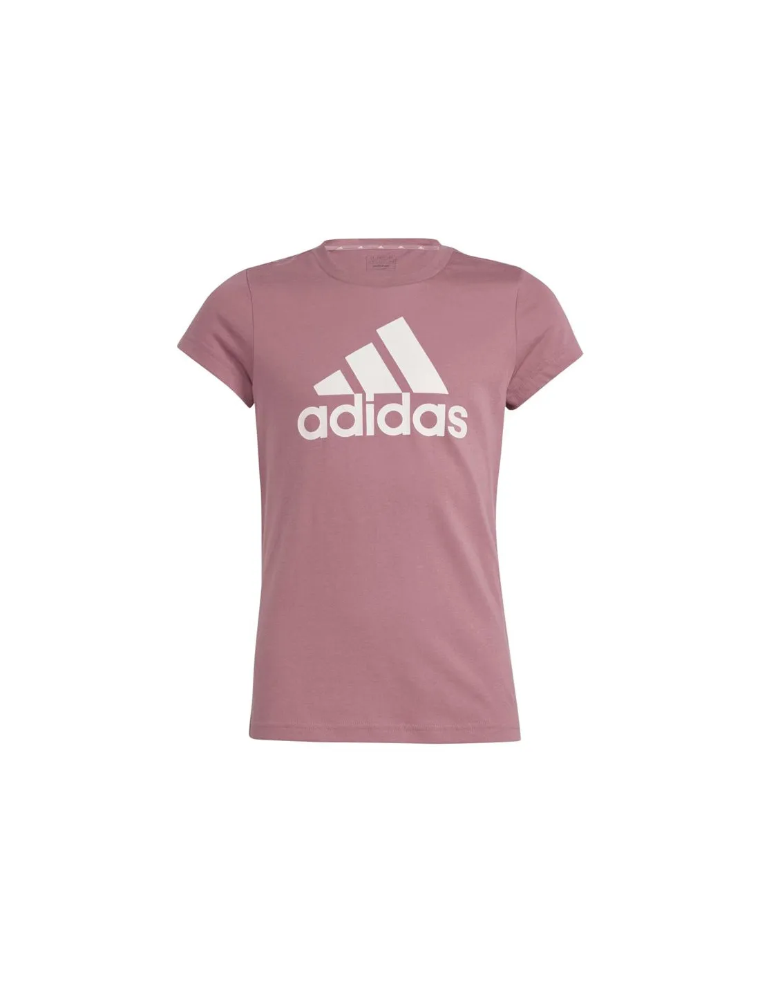 Camiseta adidas Essentials Big Logo Cotton Niña Rosa