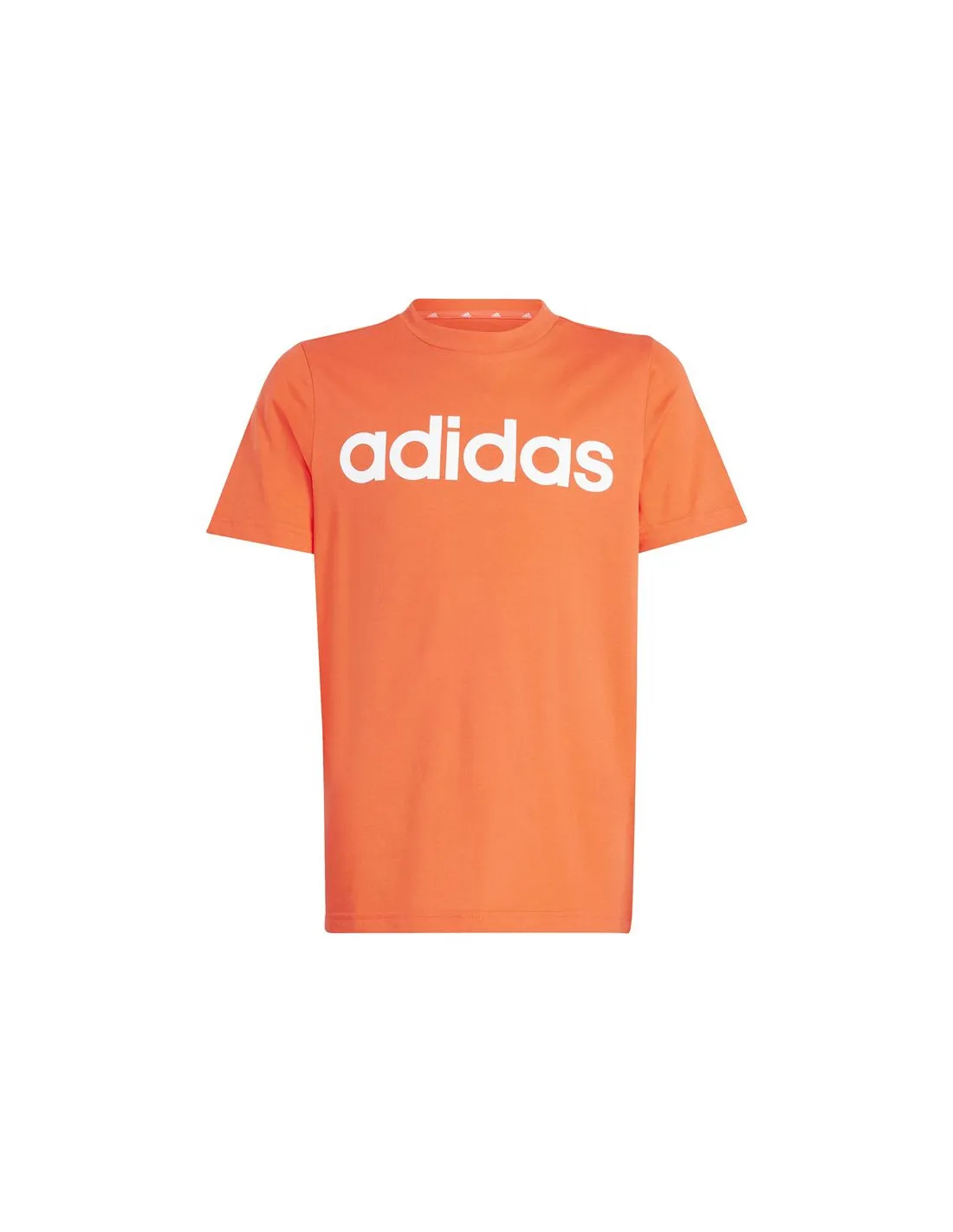 Camiseta adidas Essentials Linear Logo Cotton Infantil Rojo