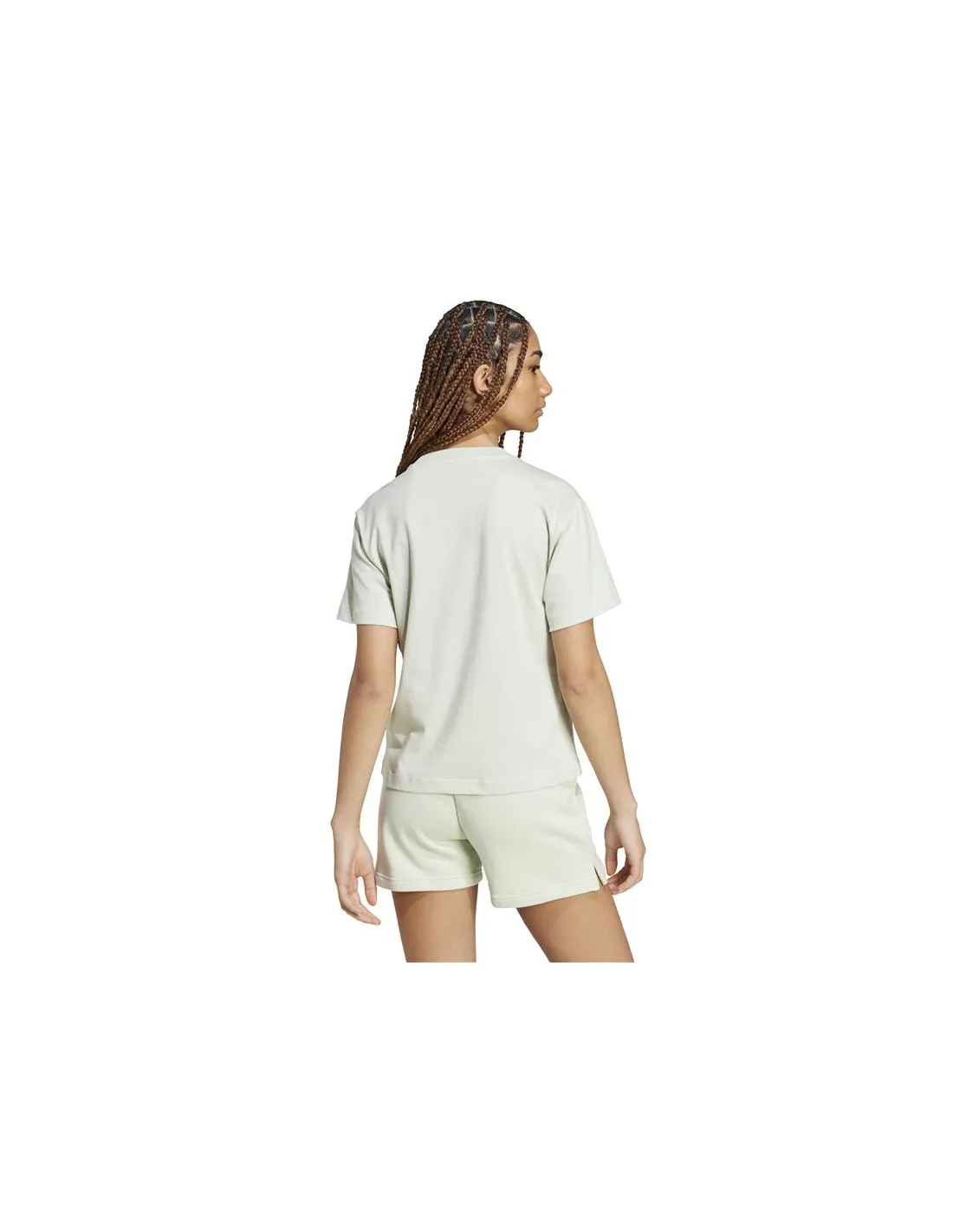 Camiseta adidas Essentials Small Logo Mujer Verde