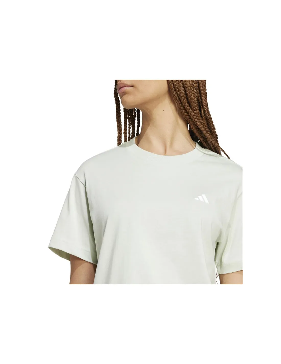 Camiseta adidas Essentials Small Logo Mujer Verde