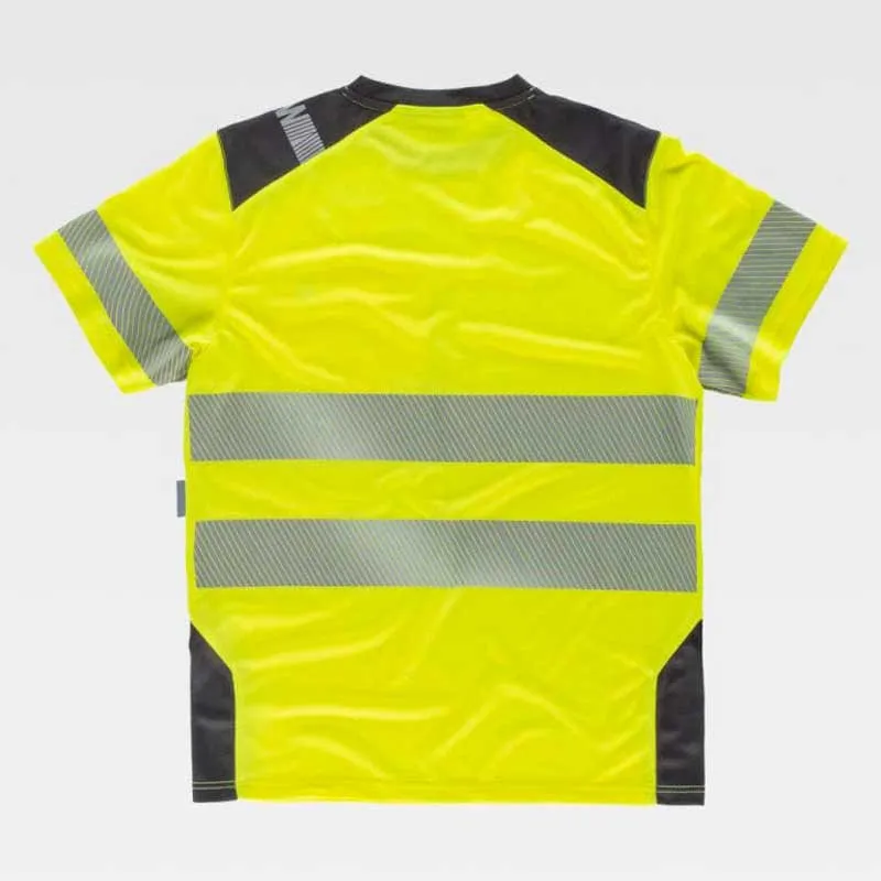 CAMISETA A.V. COMBINADA GRIS OSCURO  WORKTEAM