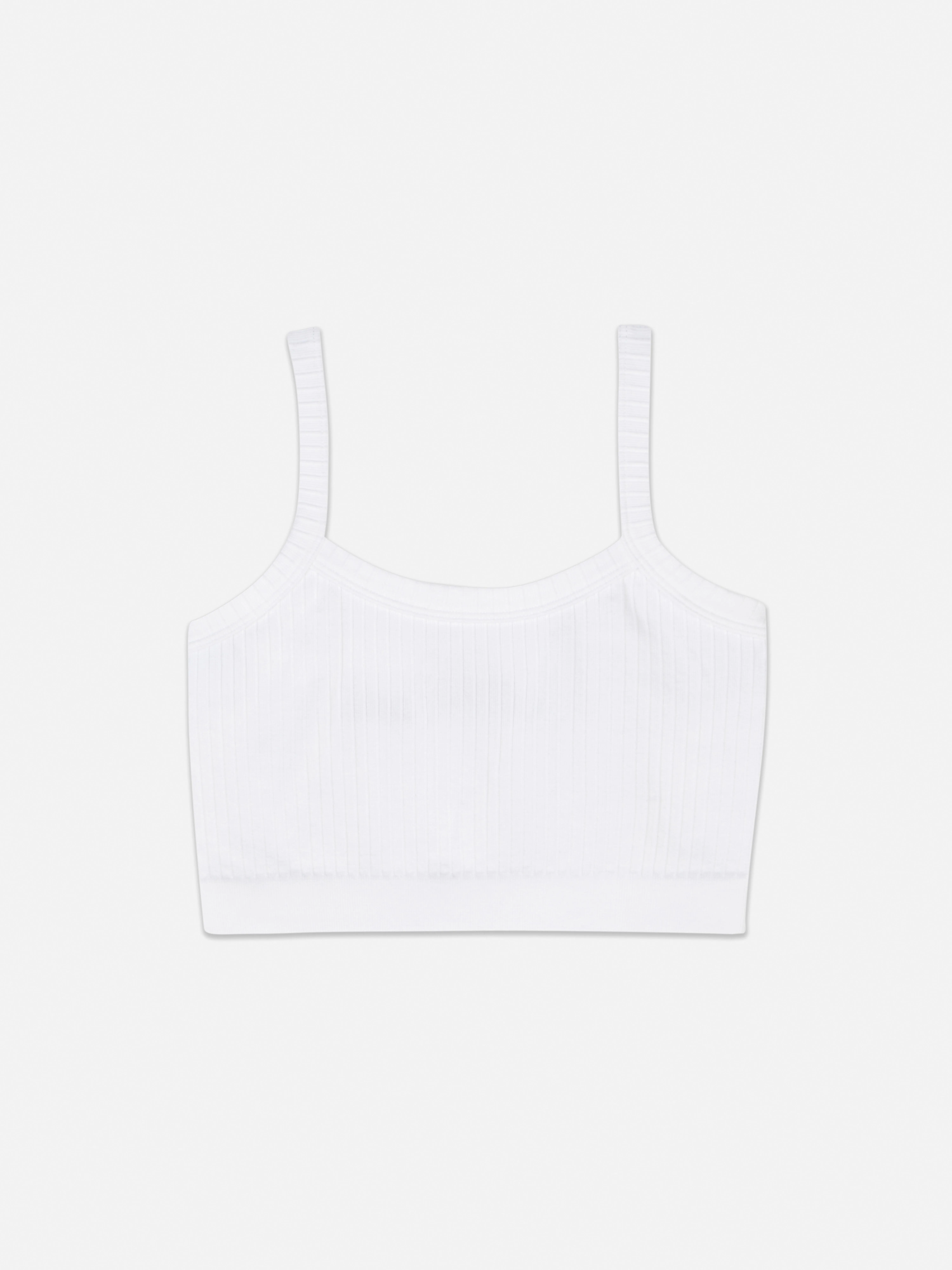 Camiseta corta acanalada con textura