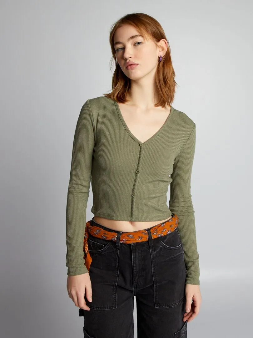 CAMISETA CORTA  VERDE