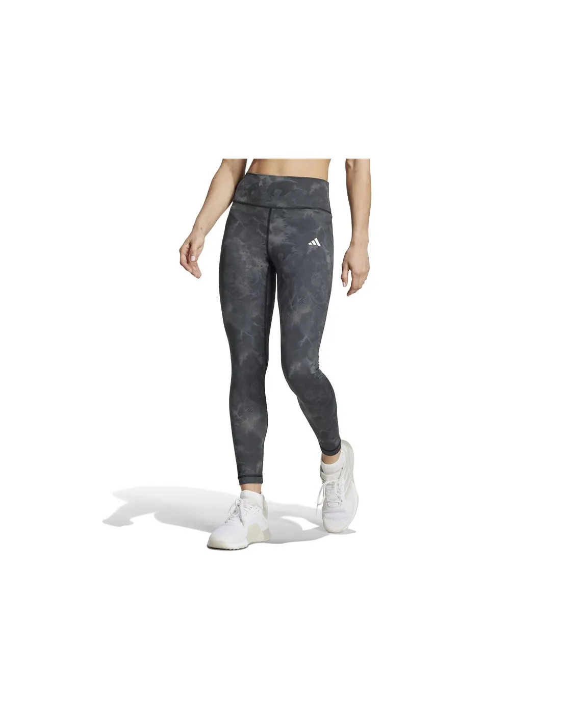 Camiseta de Fitness adidas Essentials Aop Flower Mujer Gris