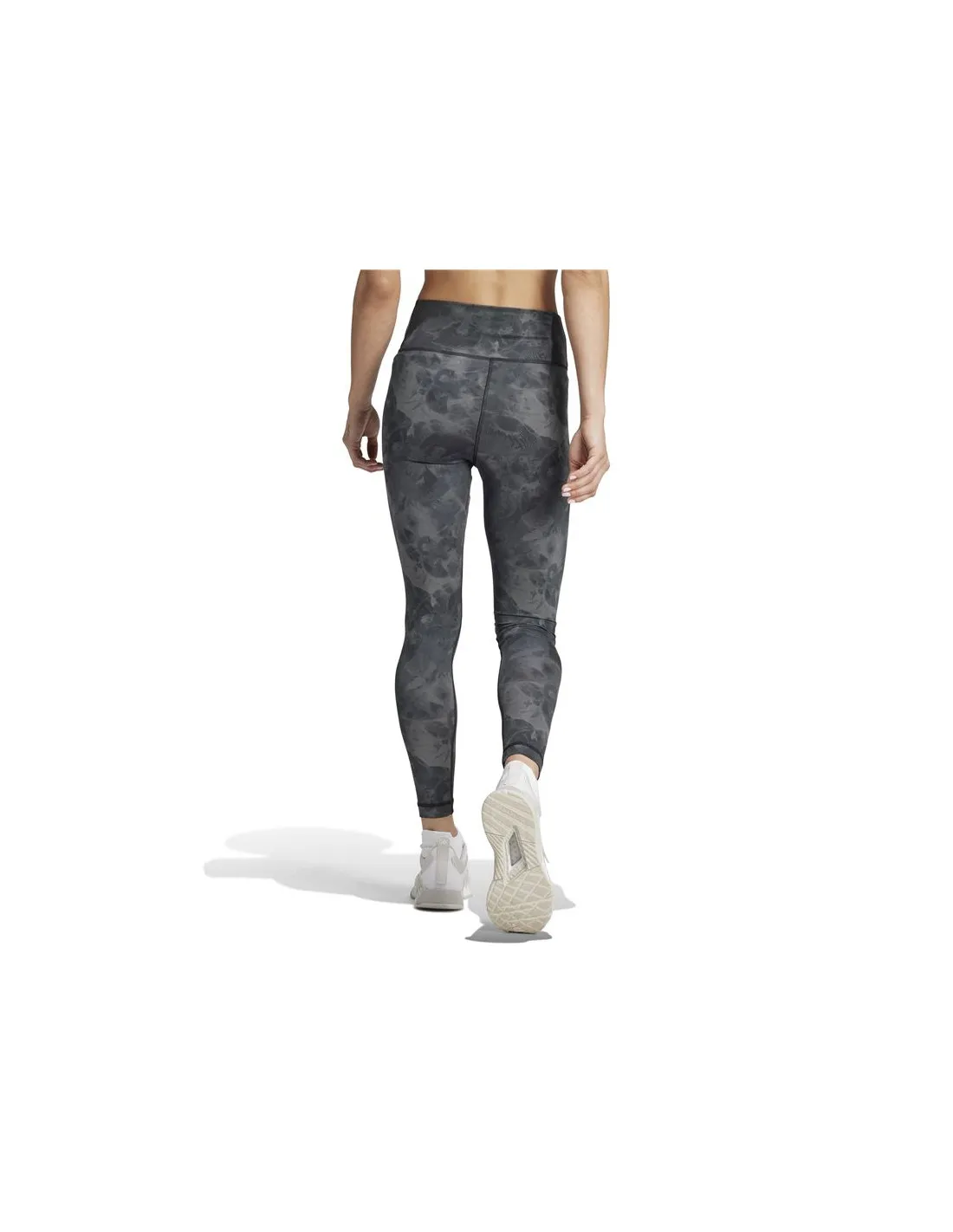 Camiseta de Fitness adidas Essentials Aop Flower Mujer Gris