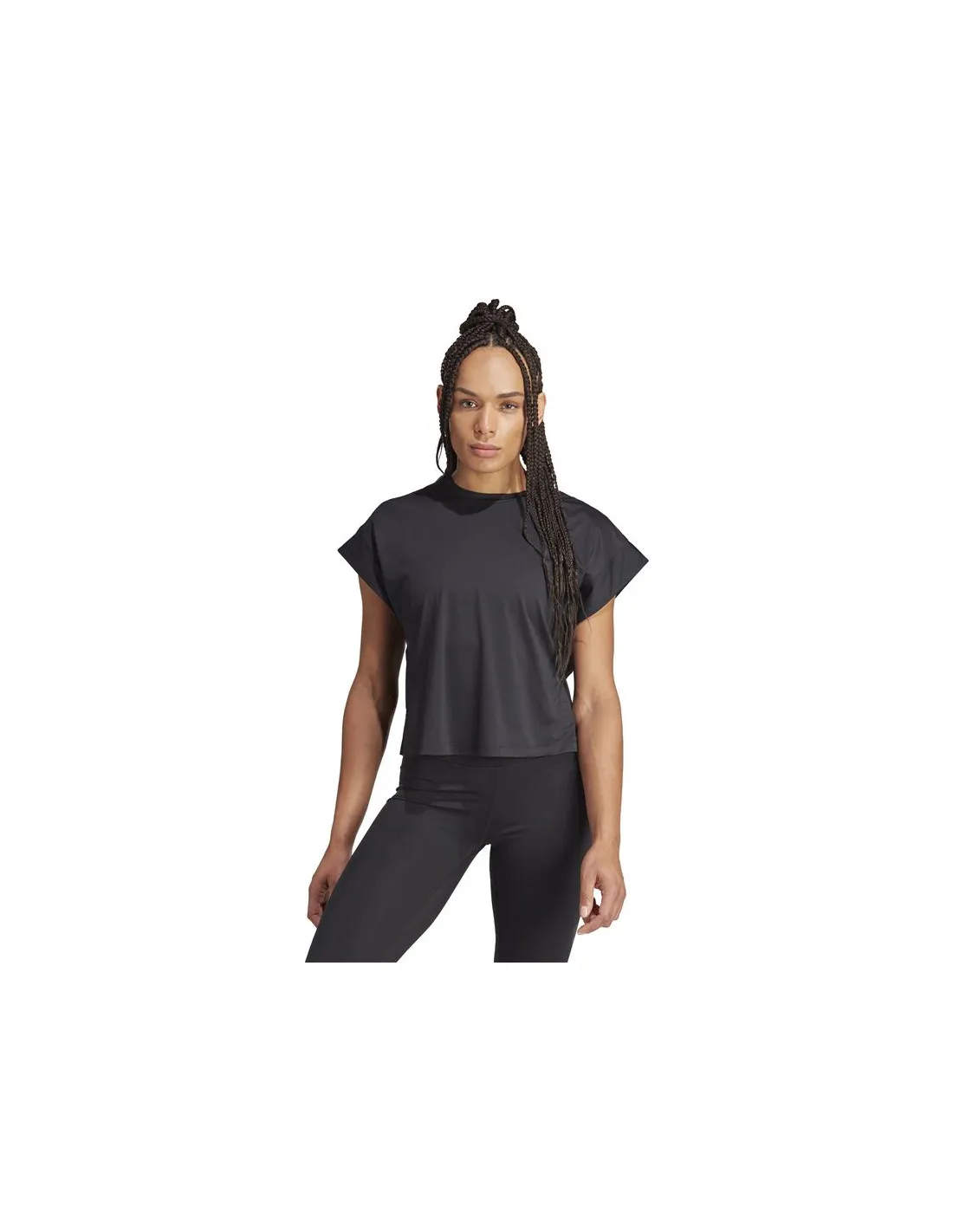 Camiseta de Fitness adidas Essentials Studio Mujer Negro