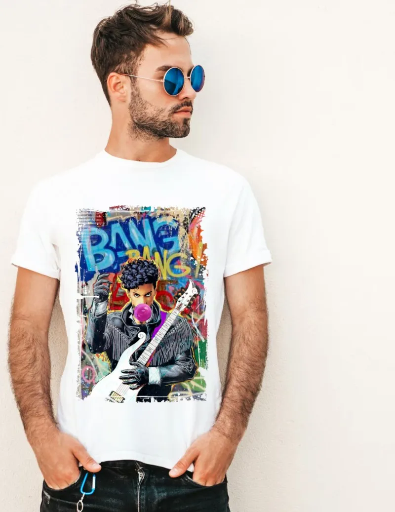 Camiseta de hombre PRINCE blanco