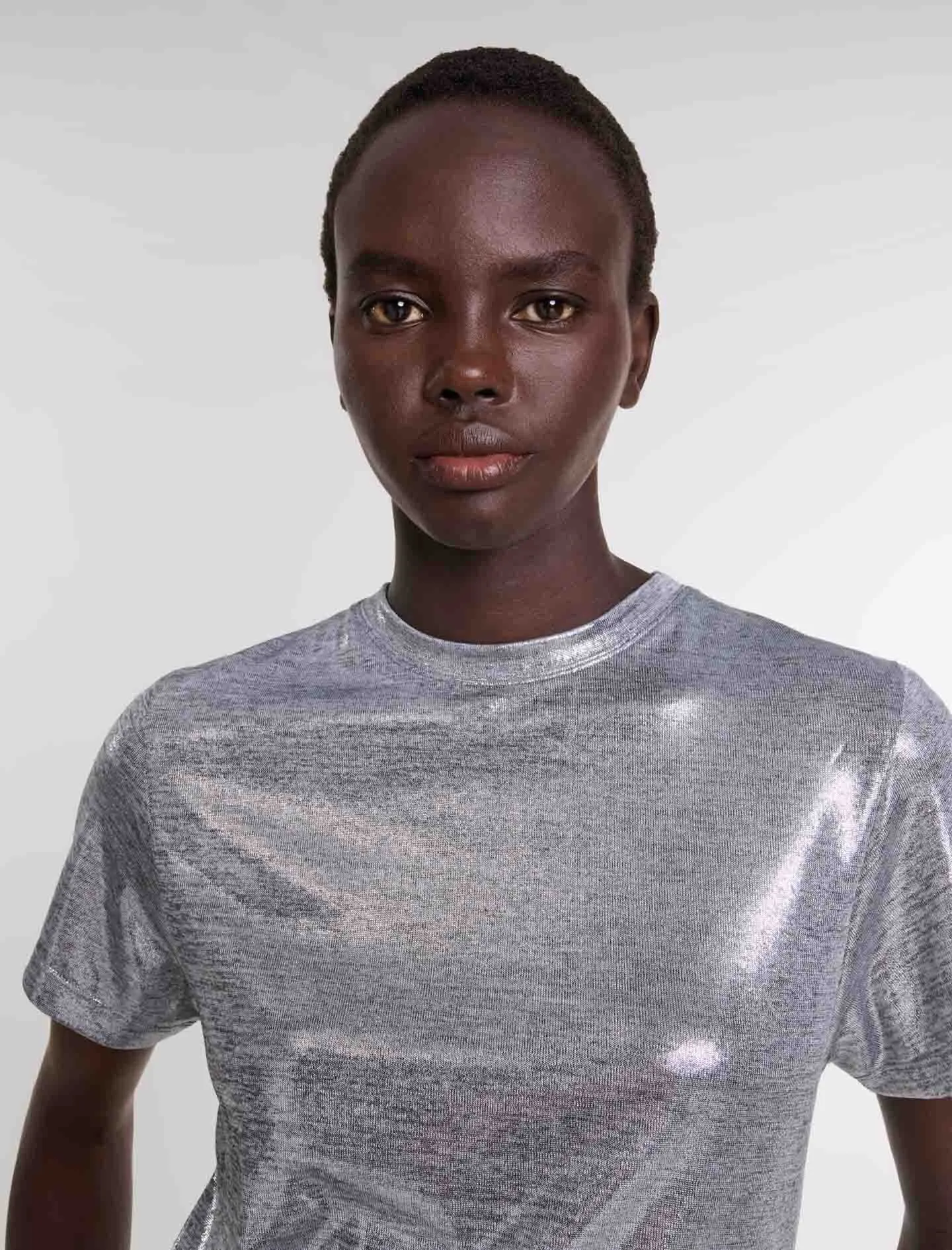 Camiseta de lamé