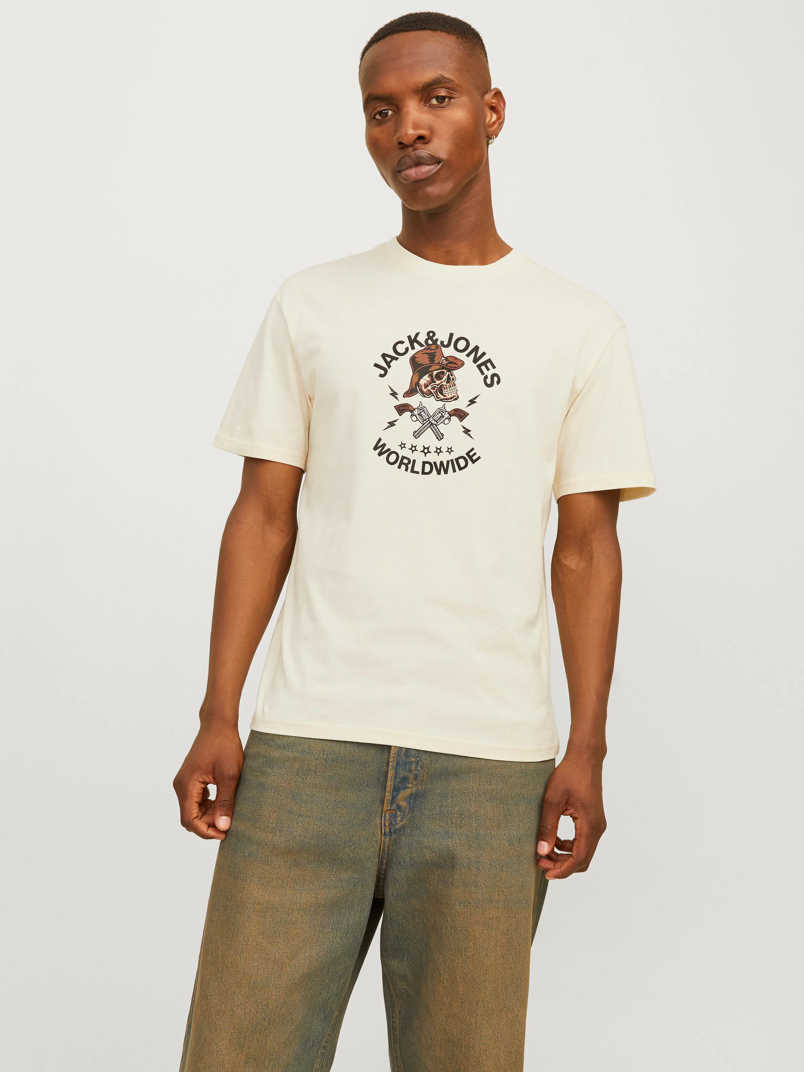 Camiseta Estampado Cuello redondo | Blanco | Jack & Jones®
