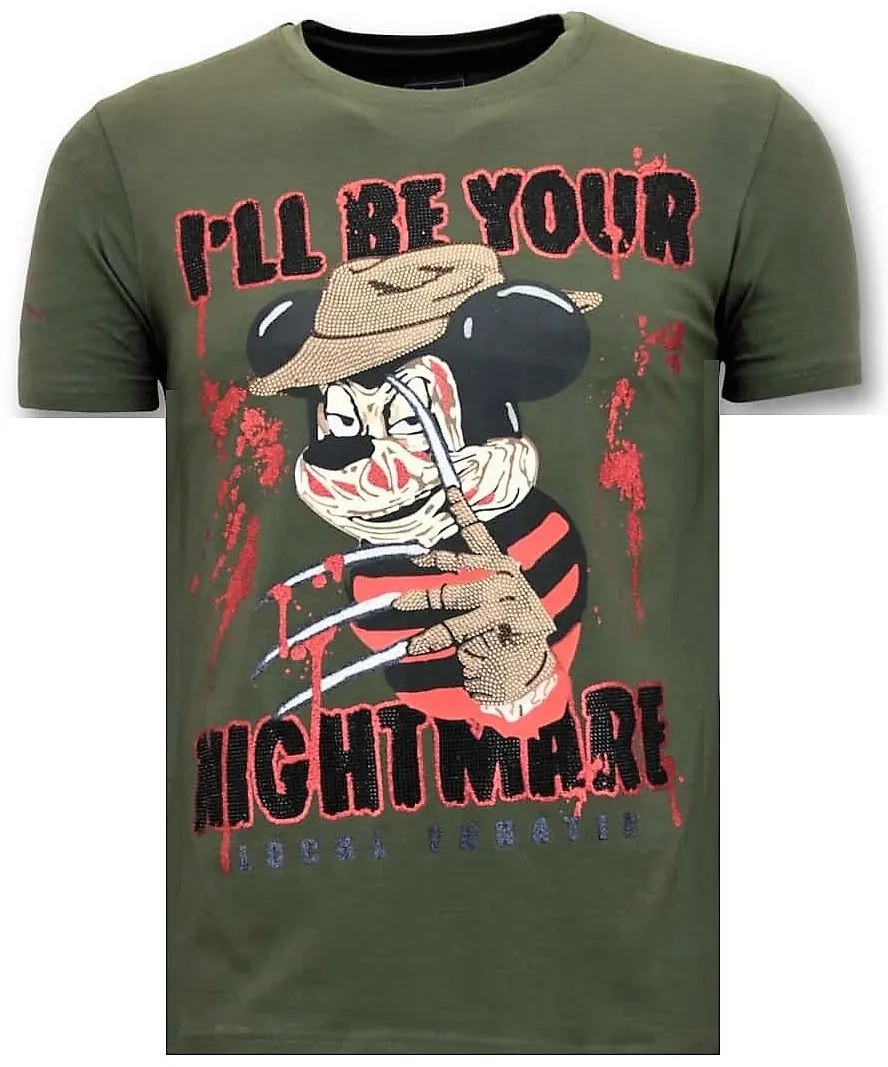CAMISETA EXCLUSIVA HOMBRE  FREDDY KRUEGER  VERDE