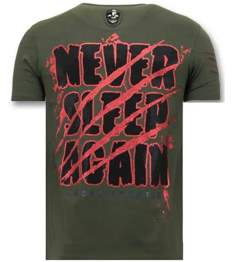 CAMISETA EXCLUSIVA HOMBRE  FREDDY KRUEGER  VERDE