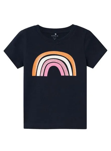 Camiseta Name It Hanne Negro Para Niña