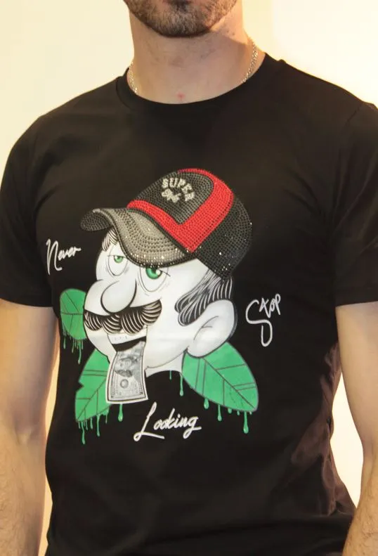 CAMISETA ORIGINAL HOMBRE LOWCOSTMANIA 5420 NEGRO