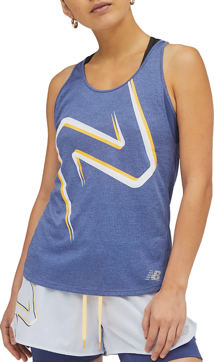 Camiseta sin mangas New Balance Printed Impact Run Tank