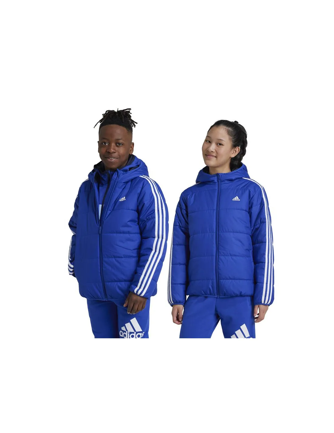 Cazadora adidas Essentials 3 Bandas Padded Infantil Azul