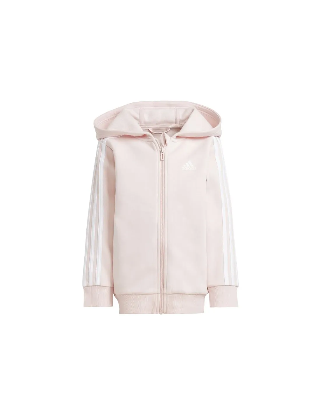 Cazadora adidas Little Essentials 3 Bandas Zip Infantil Rosa