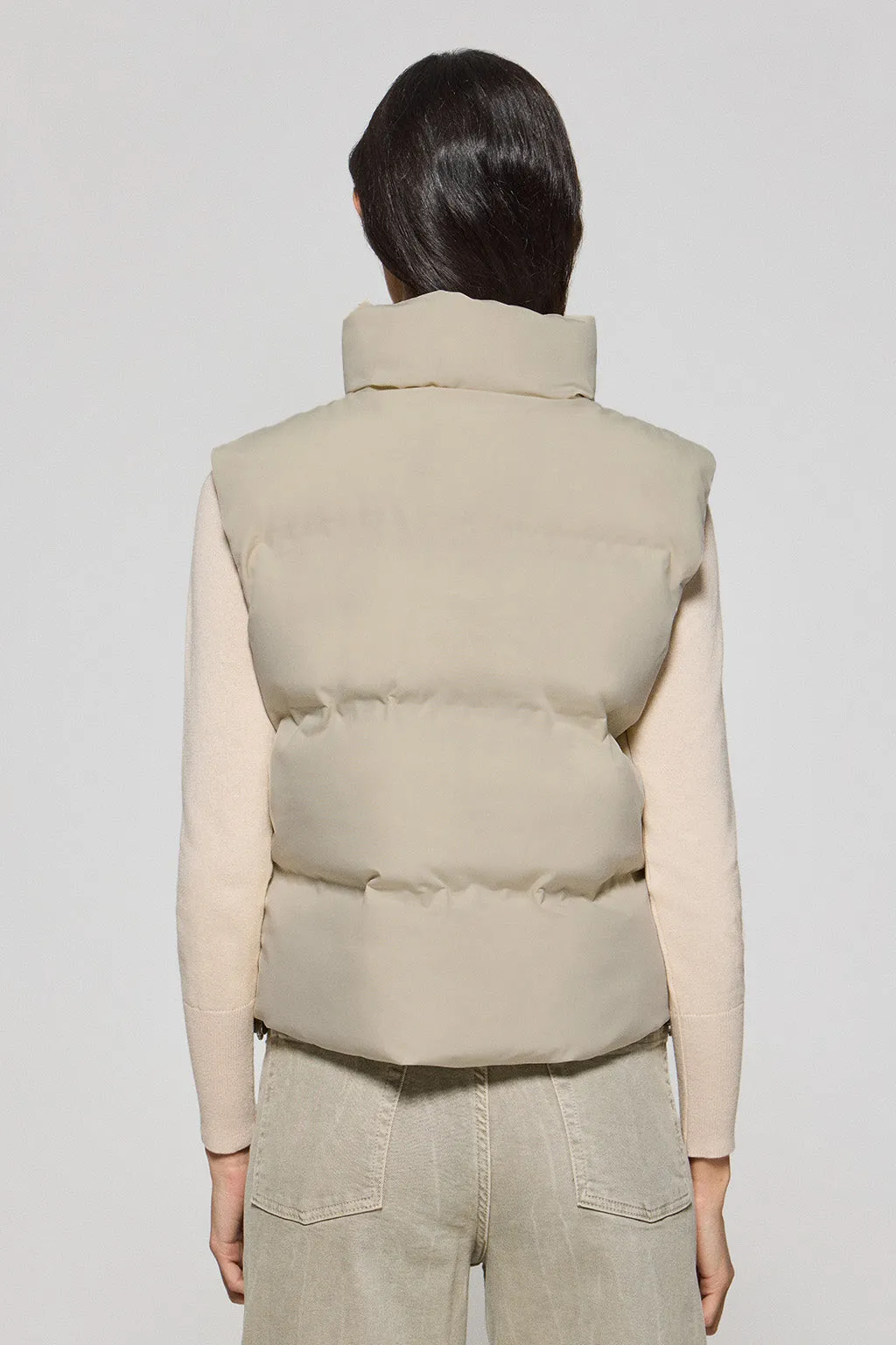 Chaleco beige acolchado Nueva York con detalles Polo Club