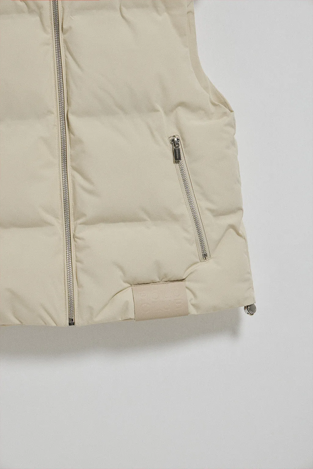 Chaleco beige acolchado Nueva York con detalles Polo Club