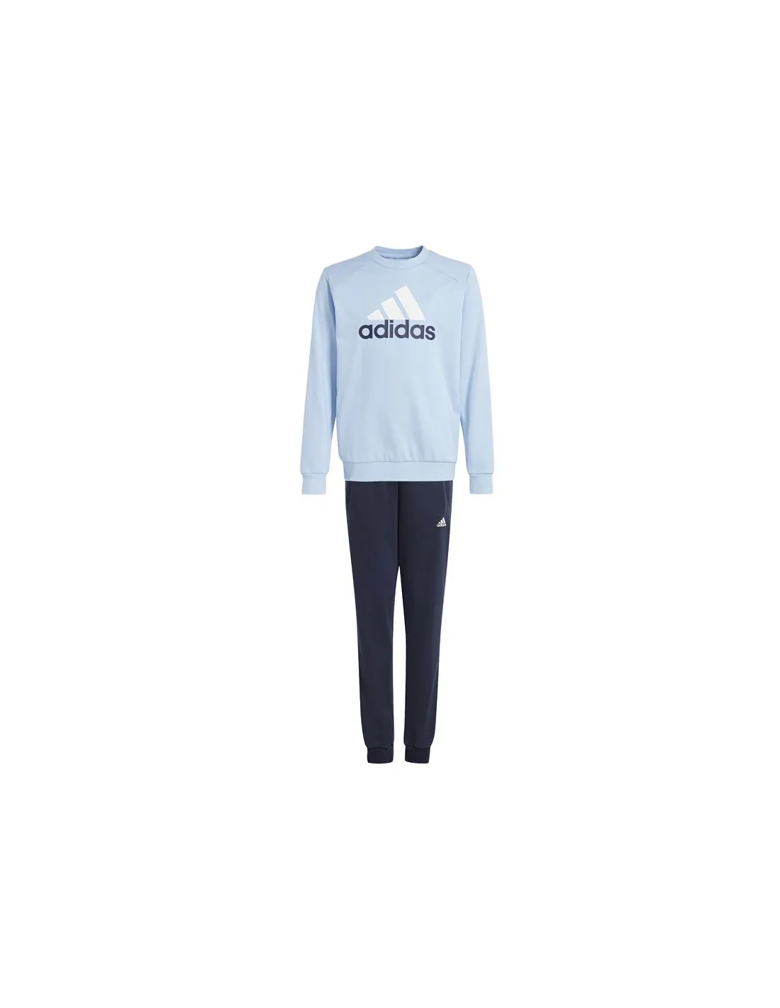 Chandal adidas Essentials Big Logo French Terry Infantil Azul/Blanco