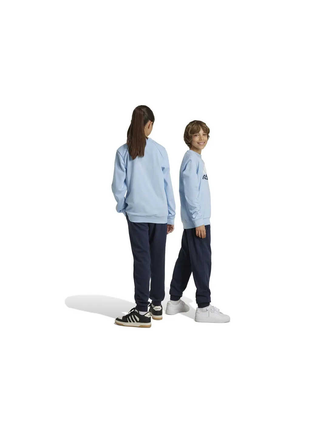 Chandal adidas Essentials Big Logo French Terry Infantil Azul/Blanco