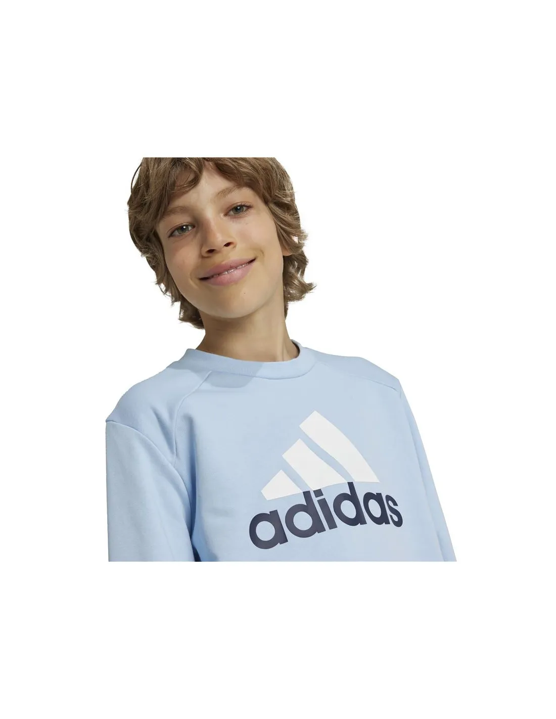 Chandal adidas Essentials Big Logo French Terry Infantil Azul/Blanco