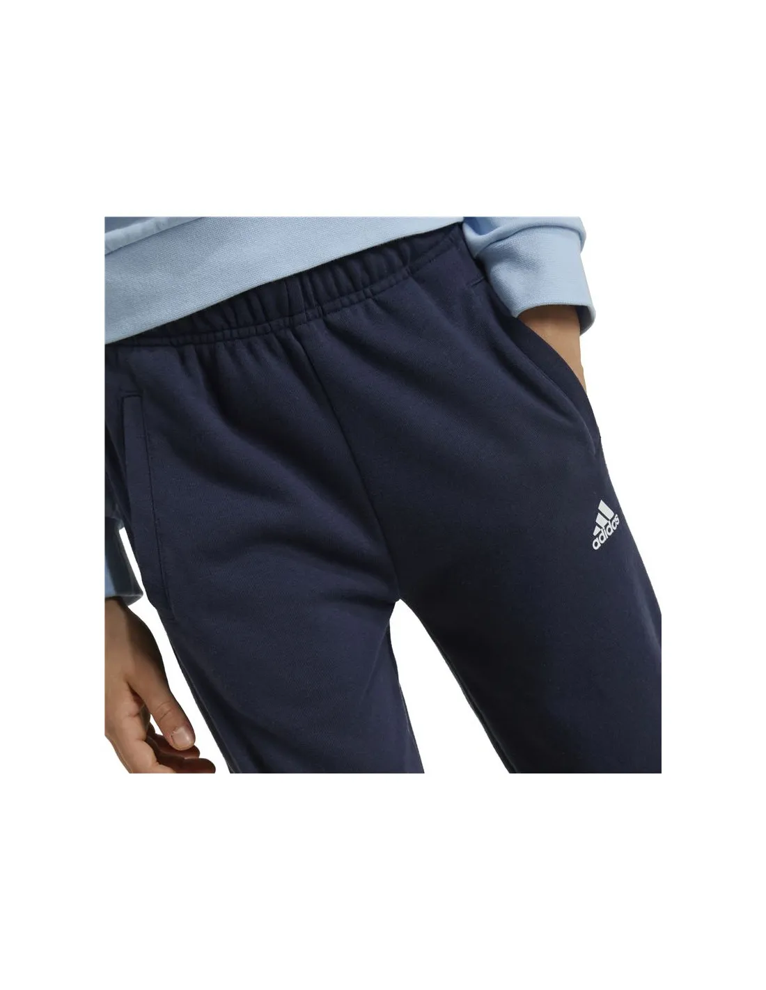 Chandal adidas Essentials Big Logo French Terry Infantil Azul/Blanco