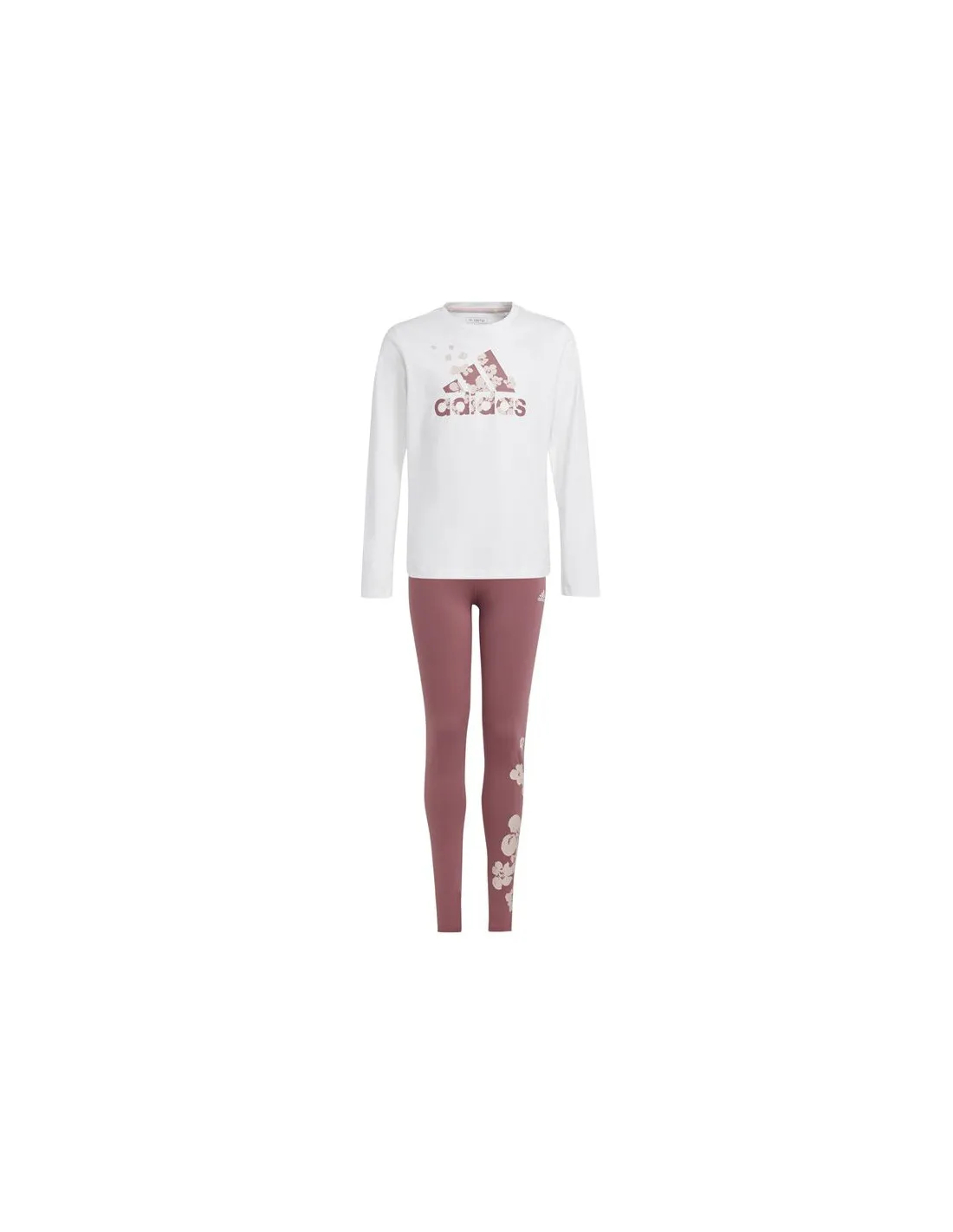 Chandal adidas Essentials Printed Set Niña Blanco