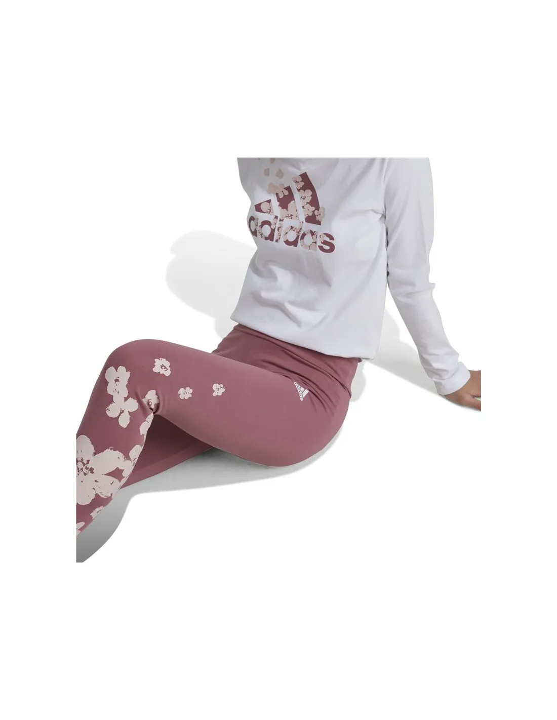 Chandal adidas Essentials Printed Set Niña Blanco