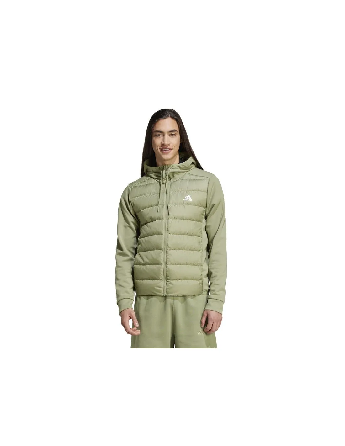 Chaqueta de Montaña Essentials Down Hybrid Hombre Verde