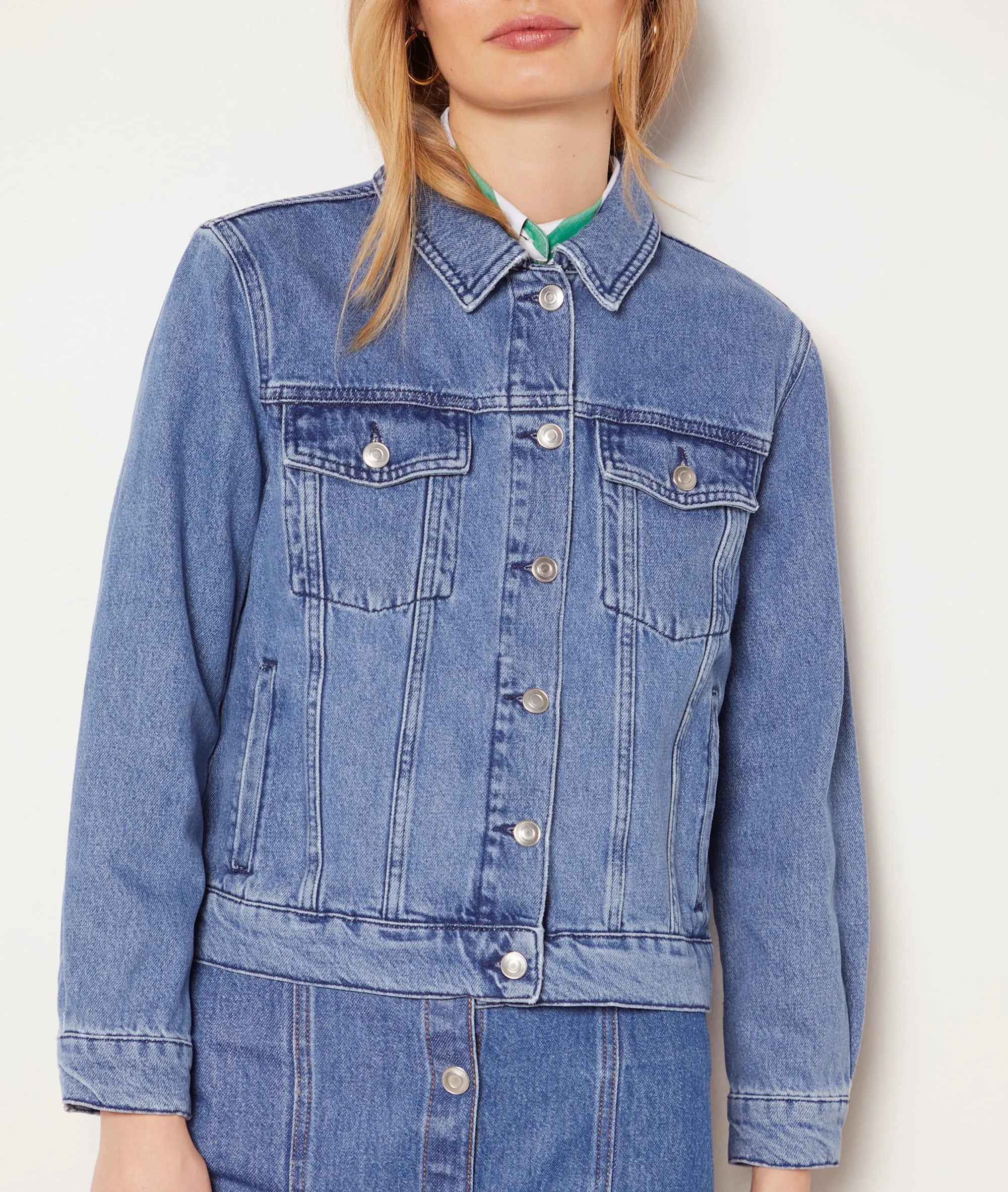 CHAQUETA VAQUERA DE ALGODóN DACKET BLEU ROYAL  ETAM