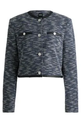 Chaquetilla de tweed de algodón