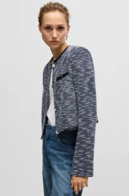 Chaquetilla de tweed de algodón